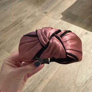 Elegant Pink Satin Headband